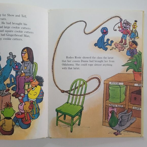 Sesame Street Show Tell Burt Ernie Grover Book Vintage 1980s Muppet Jim Henson - Picture 6 of 9